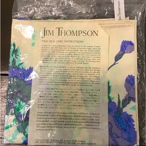 Jim Thompson silk scarf vintage in original package
